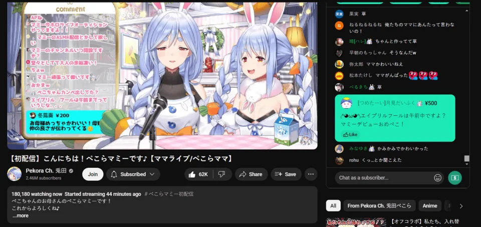 A mom had the most-watched VTuber debut in history