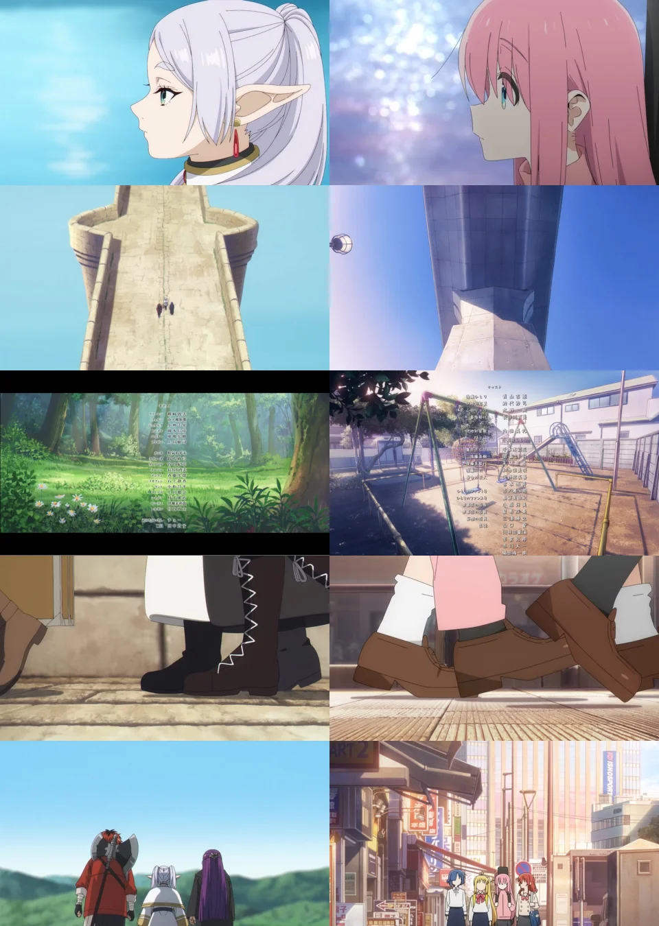 They discover a resemblance between Sousou no Frieren and Bocchi the Rock!