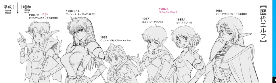 This is how elves have evolved in anime