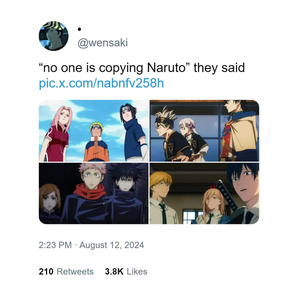 They believe that Naruto invented the 'protagonist trio'