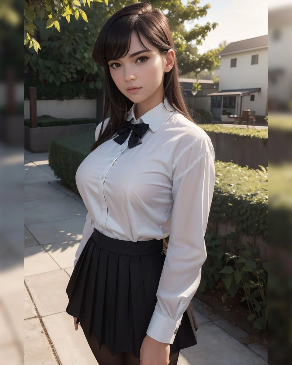 This is what Komi-san would look like in a live-action