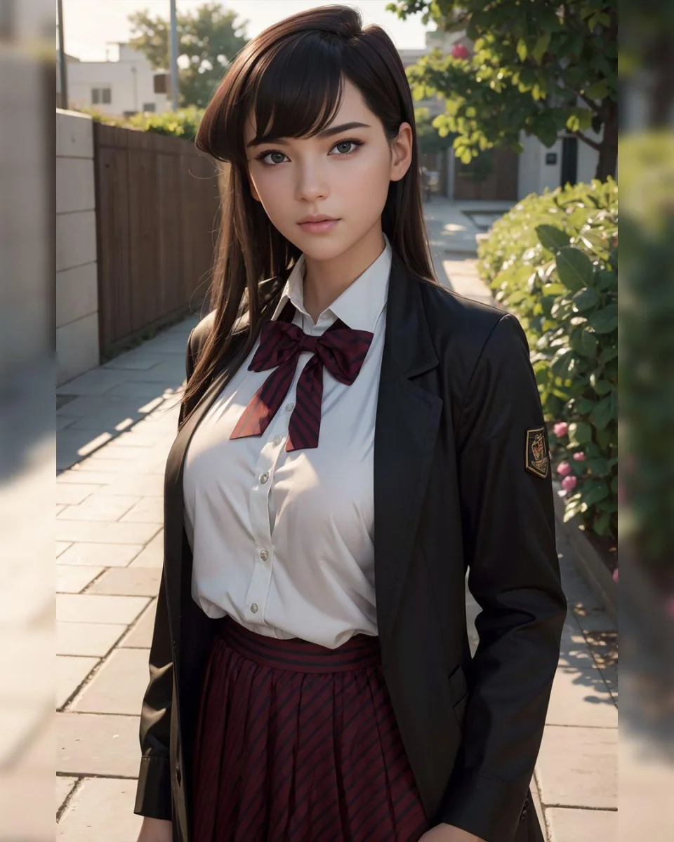 This is what Komi-san would look like in a live-action