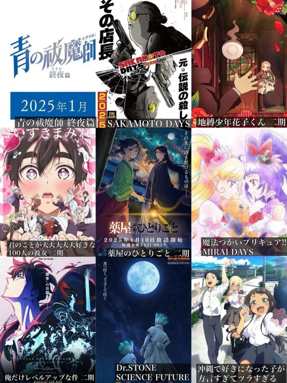 What anime do you expect most from Winter-2025?